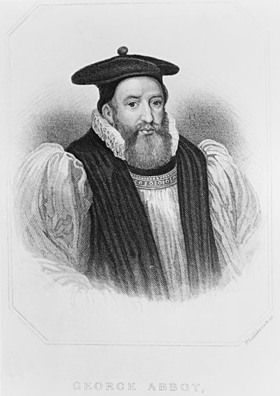 Porträt von George Abbot (1562-1633) Erzbischof von Canterbury, aus 